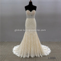 Ungrouped Latest Simple Lace Long Sleeve wedding dress mermaid bridal gown with Train Factory